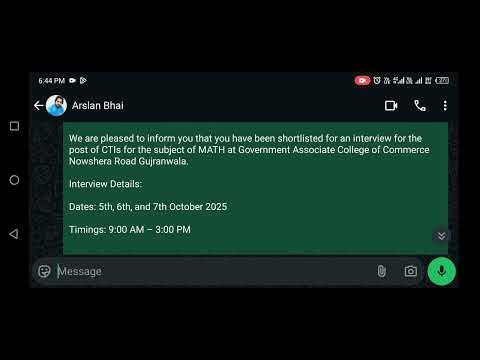 Cti interview start ho gy | documents konse chahiye