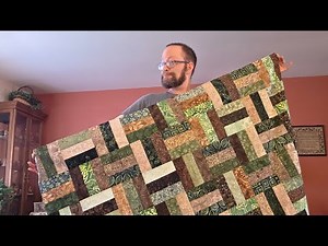 🧵 How to make a Rail Fence Quilt - a Sewing Tutorial! 🪡