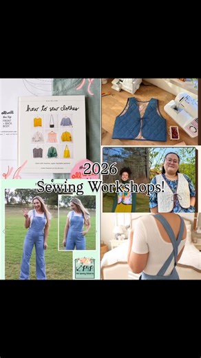 Friends! I did it! I have sewing workshops planned and posted through March 2026 ✨✨✨ phew, what a labor of love that was! We are going to sew Vintage Jumpers in January. These are the cutest retro fit overalls made in stretch denim, so they are super comfy. We are going to sew through the All Well Workshop book (How To Sew Clothes) in February. It’s my very first 3 week Sewing School series and we are making two Box Tops and a Cardigan Coat together. There are tons of ways to customize these ite
