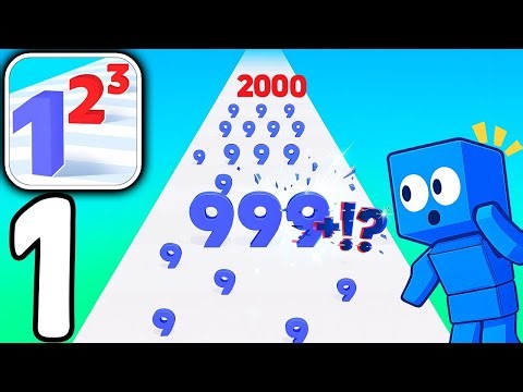 Number Master -Gameplay Walkthrough Part 1 -Run And Merge(ios,Android)