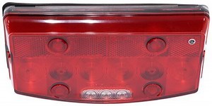 Optronics LED RV Tail Light - Stop, Tail, Turn, Backup - Oblong - Passenger Side Optronics Trailer L