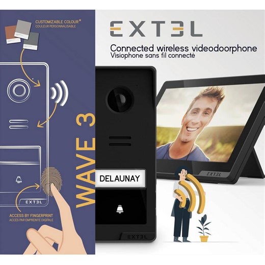 Extel Video-Türsprechanlage WLAN Türsprechanlagen-Modul, Monitor Anthrazit, S (WiFi)