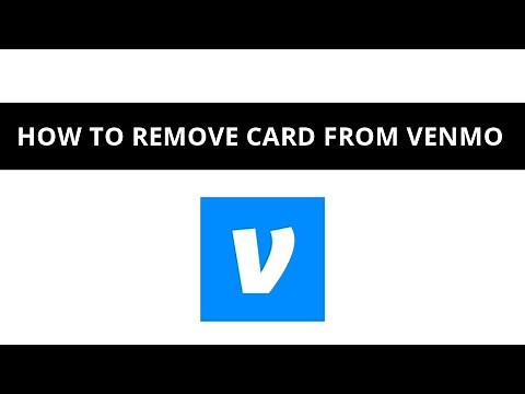 How to remove card from Venmo