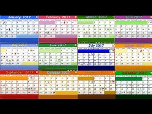 Starfall 2017 Yearly Calendar