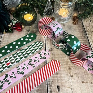 100 Christmas Paper Chains, DIY Christmas Decorations Tree Mistletoe Designs, Childrens Paper Chains, Festive Hanging Crafts - Etsy UK