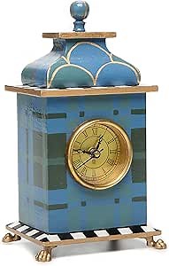 MacKenzie-Childs Marylebone Carriage Clock, Tabletop Clock for Home Decor