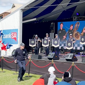 Despite his best efforts today Constable Tom of the Band of the South Australia Police couldn’t find anyone to dance with 😞🕺 If you’re heading to the Royal Adelaide Show this week, why not head to the BankSA Stage and join Tom in a bit of a boogie 💃 whilst enjoying some great tunes 🎷🎤🥁🎶 The Band of the South Australia Police are playing on the BankSA stage everyday at 11am and 4pm and you can see them in the Parade that leaves the Goodwood Rd gate at 12.30pm. If you’re attending with chil