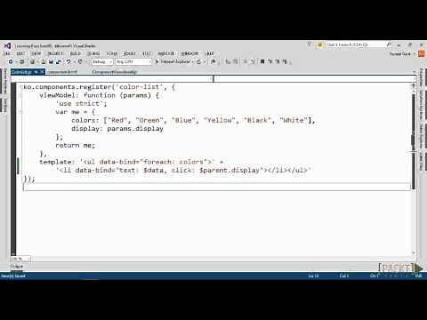 Learning Knockout.JS: Using Components and Custom Elements | packtpub.com