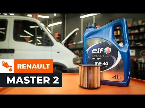 How to change the oil filter and engine oil on the RENAULT MASTER 2 Van [AUTODOC TUTORIAL]
