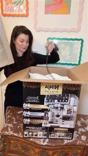 I'm testing the Barista Deluxe machine!! ☕️