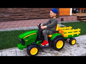 Super Senya and his mini TRAKTORS - Excavators