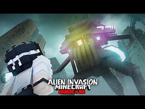 I Survived an Alien Invasion in Hardcore Minecraft... Here's What Happened