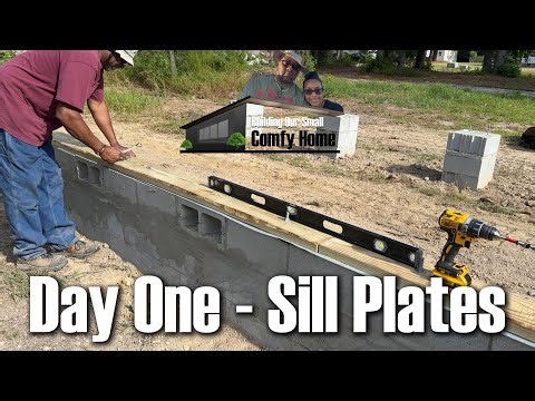 How I Installed Sill Plates on Concrete | Our Small Comfy Home Ep.25