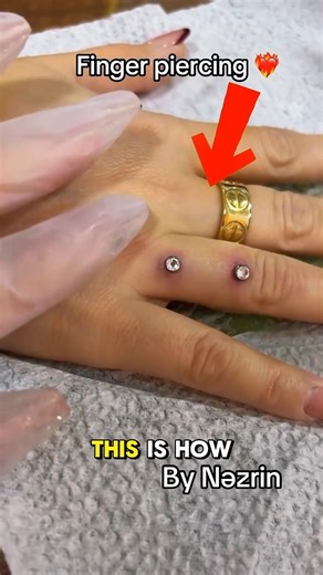 FINGER PIERCING! 💎😱 (The Most DARING Dermal Transformation