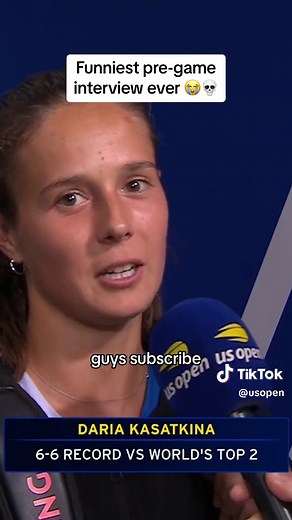 When she looks at the camera 😭 #dariakasatkina #usopen #tennis