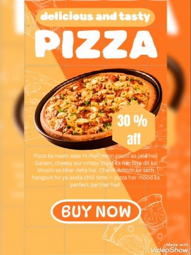 pizza post create in canva