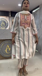 9K views · 74 reactions | Beautiful cotton suit Sizes-38-44 #Aarfa #kurti #latest #collection #summervibes #premium #quality #fabric #booknow #mostbeautiful #articles #cotton #office-wear #suit | Aarfa Creations | Facebook