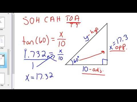 How to use sine cosine and tangent SOH CAH TOA