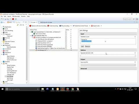 Lesson 6 WorkFusion Excel and Text Operations