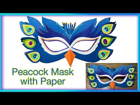 How To Make a Peacock Mask || Peacock Mask || Bird Mask
