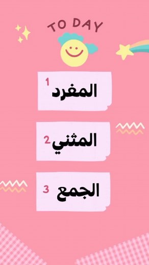 المفرد والمثنى والجمع في اللغة العربية بطريقة مبسطة