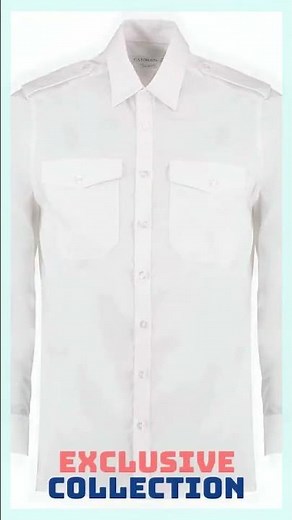 Kustom Kit - Long Sleeve Tailored Pilot Shirt