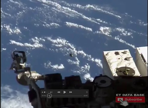 International Space Station Camera Captures Cone-Shaped UFO Escaping Earth, Expert Claims