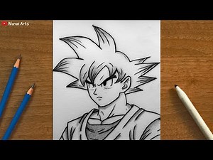Easy Anime Drawing || How to Draw Goku || Dragon Ball Z Drawing Tutorial for beginners