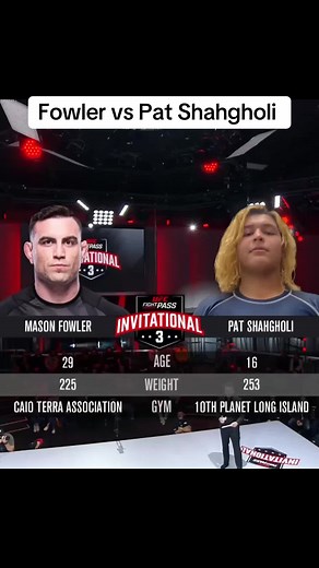 Mason Fowler Submits Pat Shahgholi: UFC Fight Pass Invitational