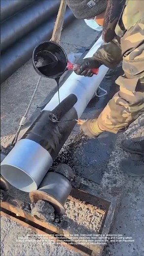 Construction process of pipeline epoxy coal tar anti-corrosion coating