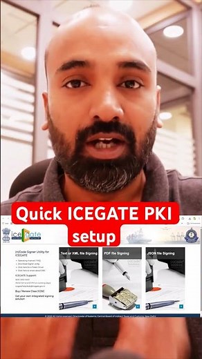 How to set PKI in ICEGATE #icegate #pkicomponent #shorts