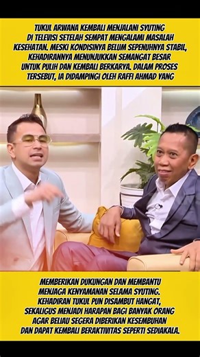 TUKUL ARWANA KEMBALI SYUTING, DIDAMPINGI RAFFI AHMAD MESKI BELUM SEPENUHNYA PULIH