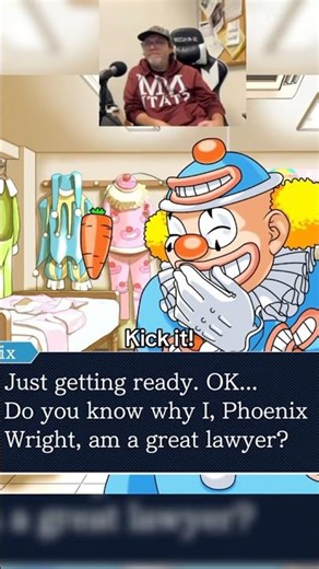 Phoenix Wright is Not A Good Joke Teller in Justice For All