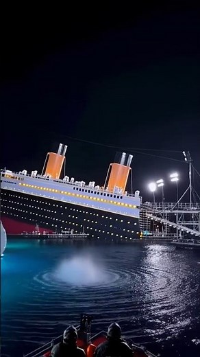 Titanic Sinking BTS - Rare Footage Revealed🎬🚢 #titanic #titanicsinking #shorts