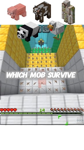 Mob Drop Test 😳 | Minecraft Experiment #shorts #minecraft