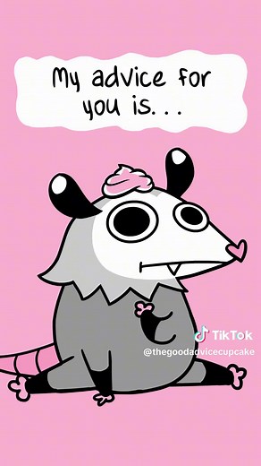 AHHHHHH THE BEST ADVICE!!! #opossum #opossumweek #staytunedformorepossum #animation #animals #possum #possumweek