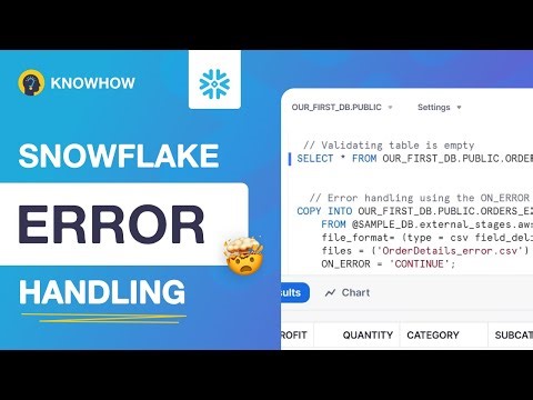 Snowflake On_Error (Copy Command) Option: Practical Approach