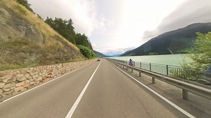 The beautiful route from the Austria-Italy border to Schlanders (Bozen) along Lake Resia. https://www.youtube.com/@BusTravelinMan | Bus Travelin'Man