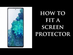 How To Fit / Install / Replace Screen Protector On Samsung S20FE Mobile Phone (TOCOL Twin Pack)