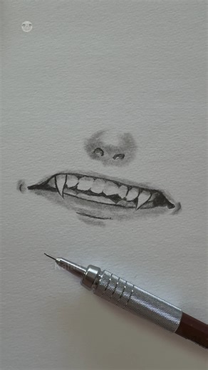 Pencil sketch of anime mouth #shorts #art #howtodraw #tutorial #drawing