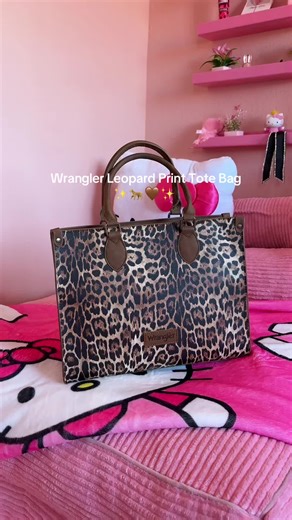 Wrangler Leopard Print Tote Bag - Must-Have!