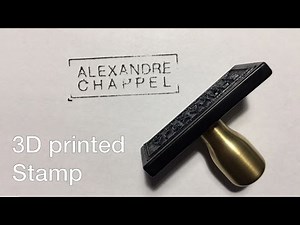 3D printing and machining a stamp