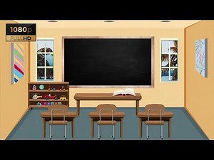 Class room with board time-laps animation 3d classroom background zoom classroom background real HD