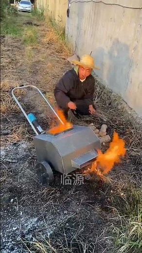 Ultimate Weed Burning Machine Test 🔥Fastest Way to Burn Dry Grass & Weeds#farming #machine #shorts