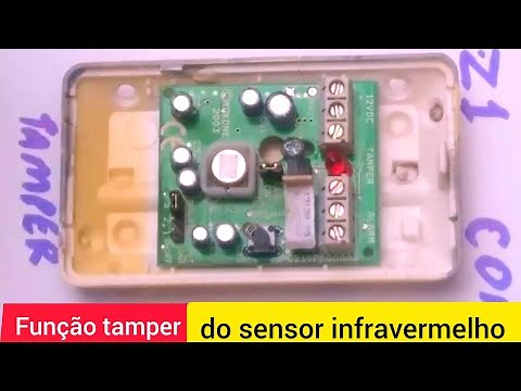 Como ligar a função tamper do sensor de alarme infravermelho