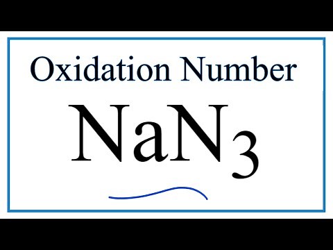 How to find the Oxidation Number for N in NaN3 (Sodium azide)