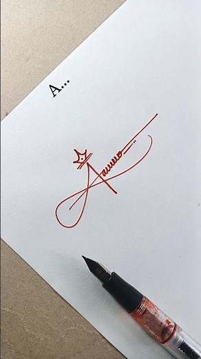 Smart A Signature Ideas ✍️ | Easy Modern Handwritten Signature #Shorts
