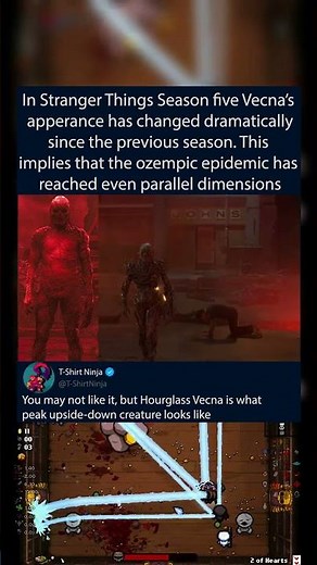 In Stranger Things Season five Vecna’s apperance has changed dramatically since the previous