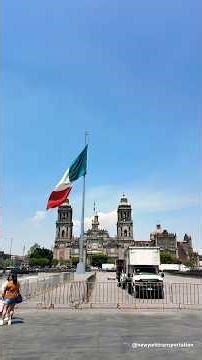 🇲🇽 Mexico City Zócalo Walking Tour | Giant Mexican Flag & Historic Square