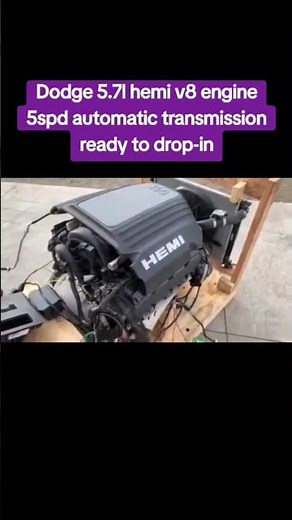 Dodge 5.7l hemi v8 engine 5spd automatic transmission ready to drop-in
